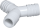 Verbindungsstück - Y-Form - 3/4 Zoll - geriffelt
