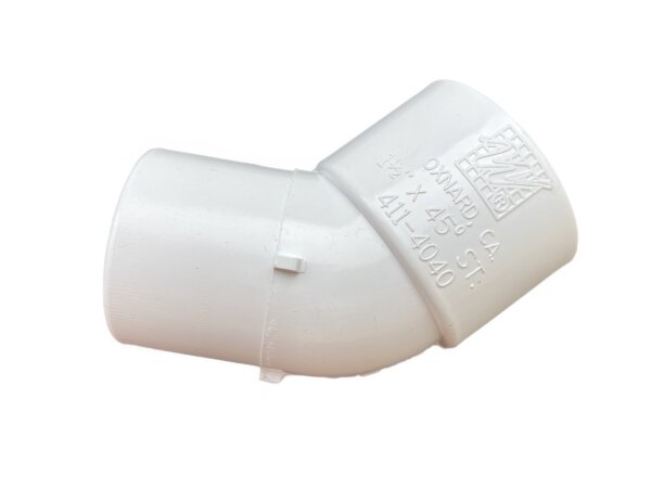 Waterway 411-4040 - 45° Winkel 1,5 Zoll (M/F)