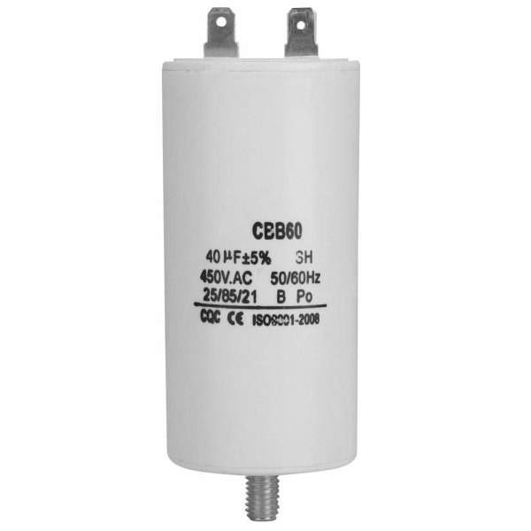 Kondensator fr Pumpen - 16uF - mit Anschlussklemmen